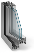 Hliníkové okna a dveře se zvýšenou tepelnou izolací MB-70 HI